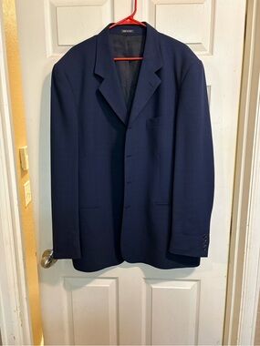 Cerruti 1881 Luigi Cardini Italian super 100 wool Men's Navy Blazer